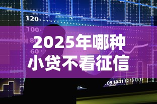 2025年哪种小贷不看征信？整合5个征信花手机上太高利息贷款软件