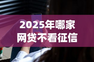 2025年哪家网贷不看征信负债？公布5个高炮能下款的app