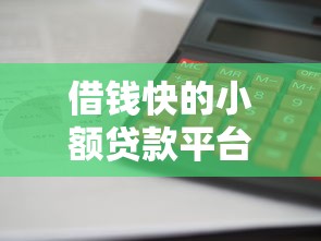 借钱快的小额贷款平台哪个靠谱？实测这5家审批快、利息低