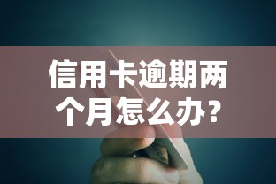信用卡逾期两个月怎么办？补救方法+贷款平台推荐