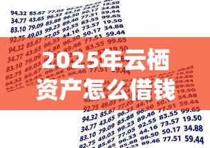 2025年云栖资产怎么借钱到微信：罗列5个贷款平台电话