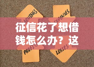 征信花了想借钱怎么办？这5个方法助你快速解决资金难题
