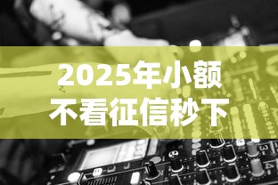 2025年小额不看征信秒下？推荐5个十大良心贷款平台