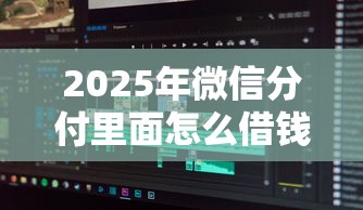 2025年微信分付里面怎么借钱啊：分享五个人工审批贷款软件