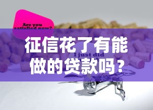 征信花了有能做的贷款吗？这5个渠道或许还能帮你解决问题