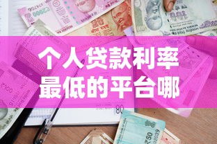 个人贷款利率最低的平台哪家更划算？