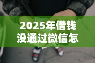 2025年借钱没通过微信怎么说话，罗列5个互联网贷款平台