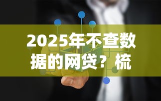 2025年不查数据的网贷？梳理五个在线贷款平台