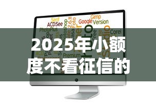 2025年小额度不看征信的贷款：推荐五个2025放水软件