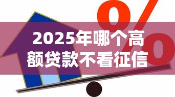 2025年哪个高额贷款不看征信，罗列5个芝麻信用600贷款口子