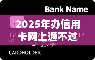 2025年办信用卡网上通不过，公布5个未成年小额贷款平台