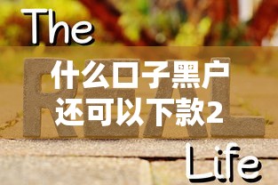 什么口子黑户还可以下款2025？5个真实能过的平台实测