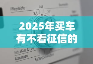 2025年买车有不看征信的吗6？梳理五个网上贷款平台