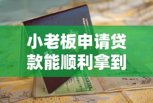 小老板申请贷款能顺利拿到款项吗？干货避坑指南