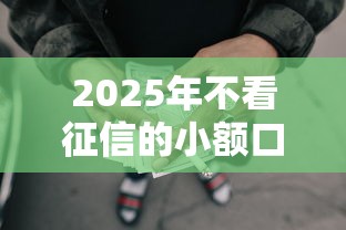 2025年不看征信的小额口子贷款，罗列5个最新网贷口子今日整理这五个平台