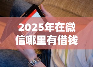 2025年在微信哪里有借钱的软件，看看这五个什么贷款不上征信平台