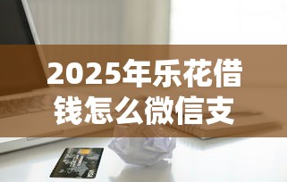 2025年乐花借钱怎么微信支付？整理五个黑户可以做大额贷款口子
