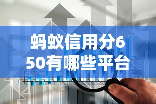 蚂蚁信用分650有哪些平台支持灵活还款？实测这5家门槛低
