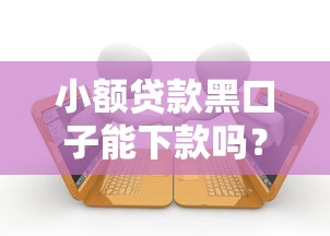 小额贷款黑口子能下款吗？过来人告诉你真实情况！