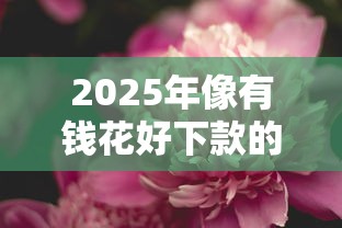 2025年像有钱花好下款的口子？整理五个超级花户下款的口子
