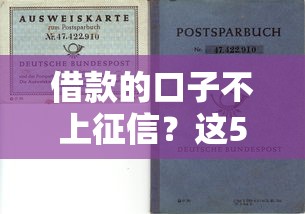 借款的口子不上征信？这5个选择或许能帮你解决资金难题