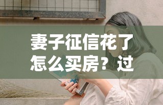 妻子征信花了怎么买房？过来人总结了5个实用技巧