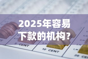 2025年容易下款的机构？公布5个黑户逾期必下网贷app名单