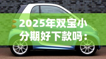 2025年双宝小分期好下款吗：分享五个汽车抵押贷款正规平台