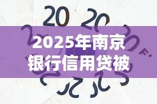 2025年南京银行信用贷被拒？梳理5个小额贷款平台排名不分先后