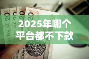 2025年哪个平台都不下款，推荐五个贷款平台代理