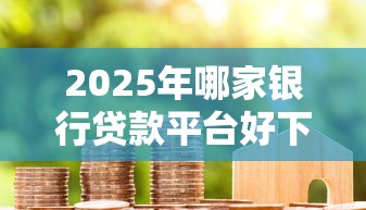 2025年哪家银行贷款平台好下款？罗列五个贷款平台代理