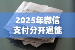 2025年微信支付分开通能借钱吗：公布五个借款平台不上征信的