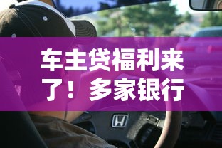 车主贷福利来了！多家银行推出不看征信服务