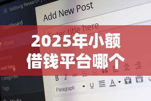 2025年小额借钱平台哪个好，分享5个60岁到65岁借款平台