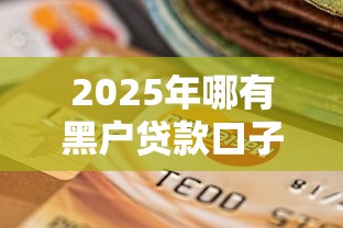 2025年哪有黑户贷款口子,整合五个高炮双黑逾期必下款平台 2025年哪有黑户贷款口子,整合五个高炮双黑逾期必下款平台