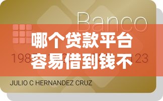 哪个贷款平台容易借到钱不看征信？5个真实测评推荐！