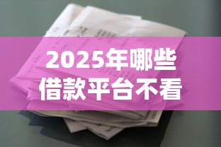 2025年哪些借款平台不看负债率的：公布五个比较靠谱的借钱口子
