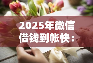 2025年微信借钱到帐快：看看这5个贷款平台小额贷款不看征信