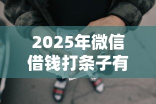 2025年微信借钱打条子有用吗？罗列5个网贷太多被拒平台还能贷