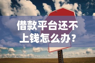 借款平台还不上钱怎么办？这5个解决办法或许能帮你渡过难关