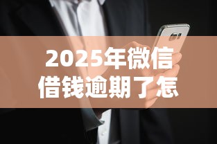 2025年微信借钱逾期了怎么还：看看这五个双黑烂户风控能下款5000口子