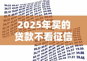 2025年买的贷款不看征信可以吗，试试这5个有逾期借款容易通过的平台