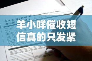 羊小咩催收短信真的只发紧急联系人吗？深度解析隐藏规则