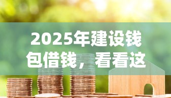 2025年建设钱包借钱，看看这五个黑户烂户秒下一万