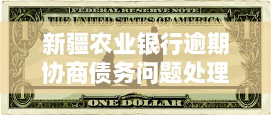 新疆农业银行逾期协商债务问题处理步骤详解