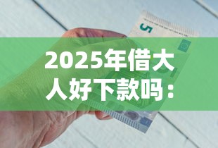 2025年借大人好下款吗：公布五个正规的大额贷款平台