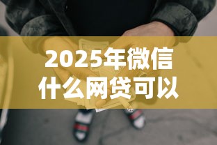 2025年微信什么网贷可以借钱的：罗列5个能借20000的贷款平台