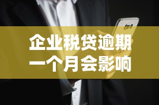企业税贷逾期一个月会影响个人征信吗？这些后果你可能没想过！
