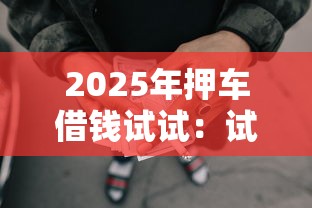 2025年押车借钱试试：试试这五个申请网贷秒拒还有哪几个平台可以借
