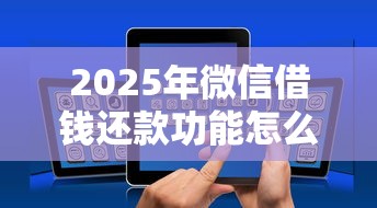 2025年微信借钱还款功能怎么用：罗列5个2025年哪些借款平台不查征信大数据